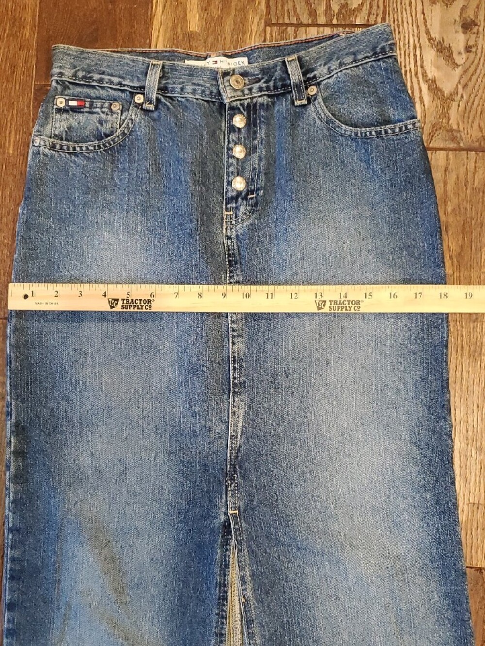 Tommy Hilfiger Jeans Denim Skirt with Signature Label - Picture 10 of 12